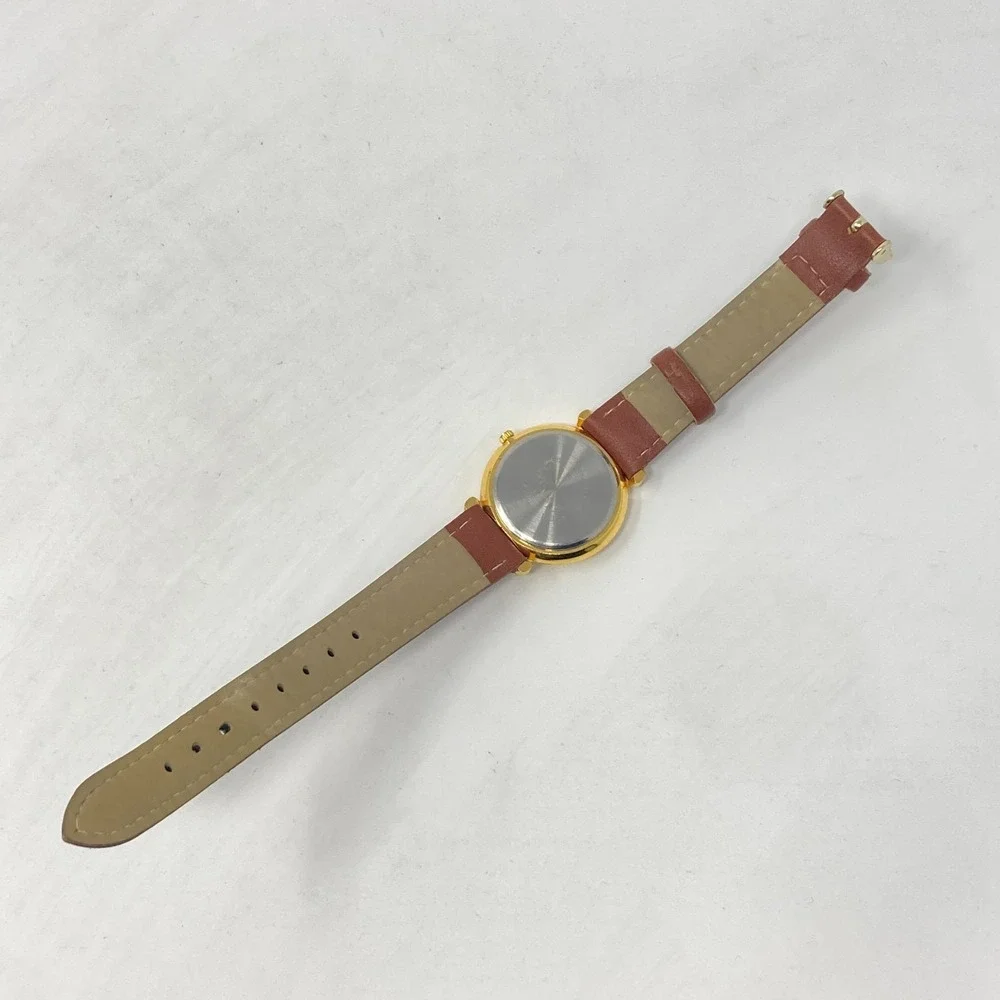 Forelli Watch Women 31mm Gold Tone Blue Dial Domed Crystal New Battery 8.5